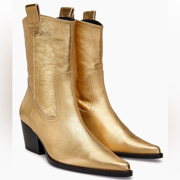 NWT June Boots - Gold - size 36 - Picture 2 of 8